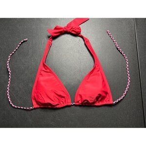 Mossimo Red, White, & Blue Halter Bikini Top Size M
